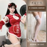 Christmas outfit + white stockings