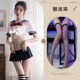 Clothing set + black fishnet stockings