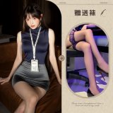 Dark gray + black stockings