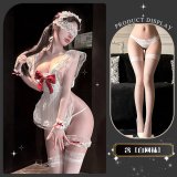 Butterfly Strawberry ~ + White Fishnet Stockings