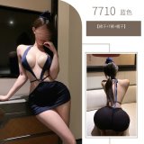 Flight attendant outfit (bodycon skirt + thong + hat)