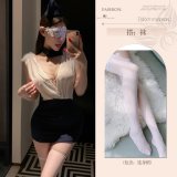 Flight attendant [uniform + hat + blindfold + white stockings]