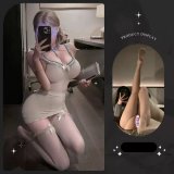 Grey + Grey Open Crotch Socks