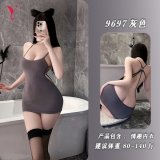 Gray + matching stockings