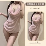 Pink [Turtleneck halter top + T-shirt]