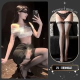 coquettish and alluring~ + black fishnet stockings