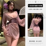 Neck ring + kimono + obi (waistband) + underwear