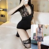 [2-Piece Set] Lace Bodycon Skirt (includes model stockings) + Pure Princess Outfit