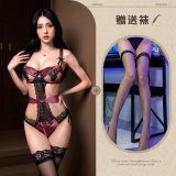 Lotus root starch + black fishnet stockings