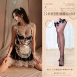 Black (maid outfit + bow-tie stockings)