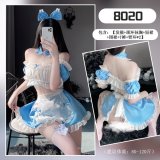 Maid outfit + white stockings