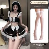 Maid outfit + white stockings