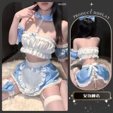 Maid Outfit [Bracket + Skirt + Headband + Apron + Armbands x 2 + Thong]