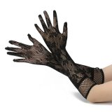 Alluring Black ◆ Sexy Assassin 【Lace Gloves】