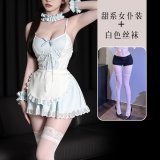Obedient maid + white stockings