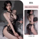 halter neck tassel cheongsam