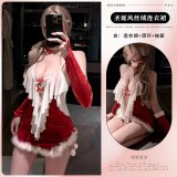 9806 [Necklace + Christmas Dress + Arm Sleeves]