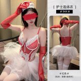 Onesie nurse outfit + tutu skirt + matching stockings