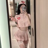 Nurse uniform + white stockings