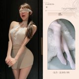 OL Secret Love Robe + White Stockings + Eye Mask