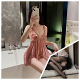 Pink and black open-crotch socks