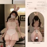 Pink [skirt + headdress + apron]