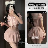 Pink (top + skirt + bow)