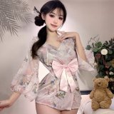 Pink [inner layer + outer robe + belt]