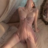 Pink + white stockings