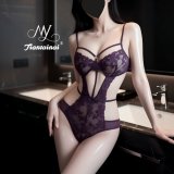 Purple + Black Stockings