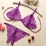 Purple bra and panties