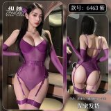 Purple battle robe + purple stockings