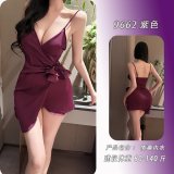 purple slip dress