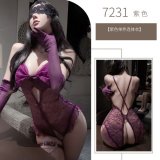 purple bodysuit