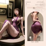 Purple nightgown [with underwire]