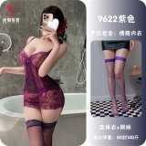 Purple + Fishnet Stockings