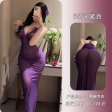 Purple [Sexy Maxi Skirt with Beautiful Hips]