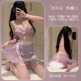 Light purple suit + white stockings