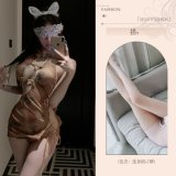 Cheongsam + White Open Crotch Socks