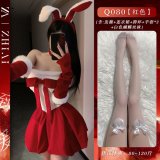 Bunny Christmas Outfit + White Butterfly Stockings