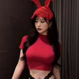 Bunny Girl Headband [Red]