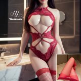 Wine red + red opening