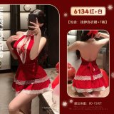 Red halter dress + thong (thong) suitable for women under 150 lbs