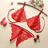 Red bra and panties