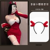 Red + headband + model stockings