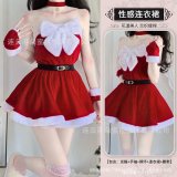 Red (headband + sleeves + choker + dress + belt)