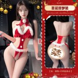 6921183364335 Red [Necklace + Open Crotch Bodysuit]