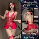 Red bodysuit [socks not included]