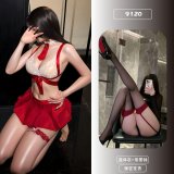 Red + Red Garter Stockings