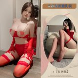 Red + Red Fishnet Stockings